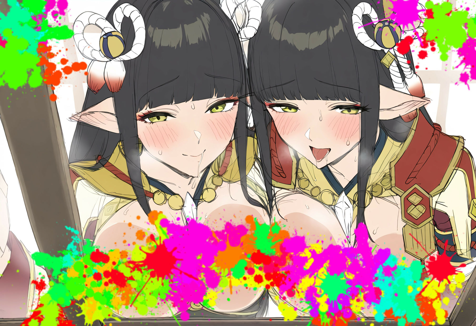 サンプル画像3:とある双子の竜人族(ある) [d_321352]