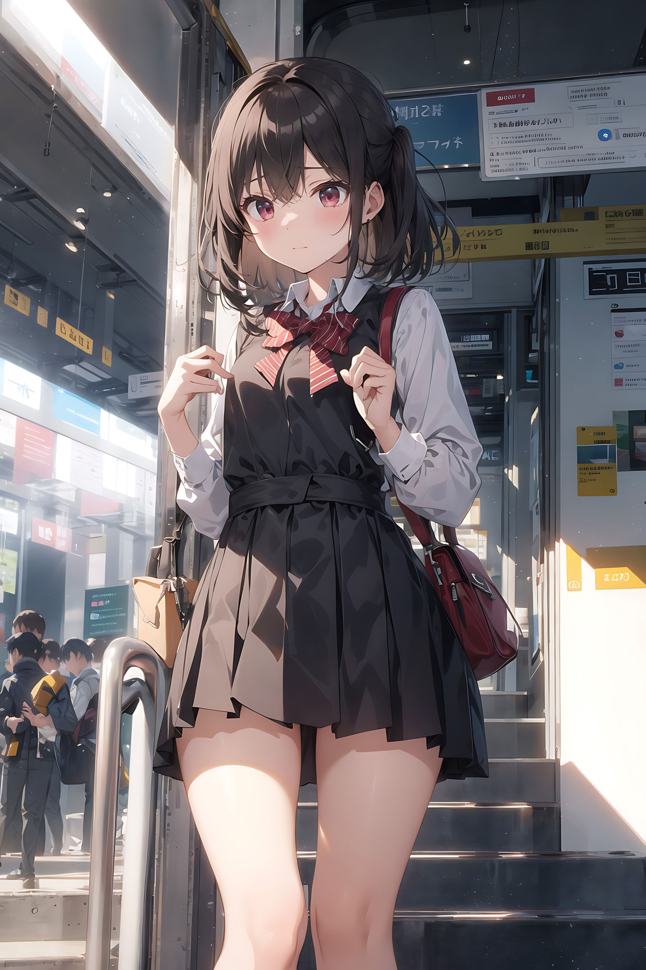 サンプル画像1:痴●×美少女(aiもちち) [d_321395]