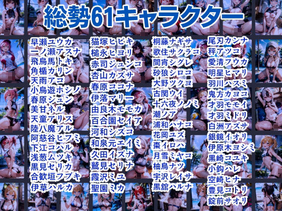 サンプル画像2:ブルパコ -Blue Parchive- ビーチバレー部 ローレグビキニで常夏ぱこぱこ訓練！(xxxprompt) [d_321483]