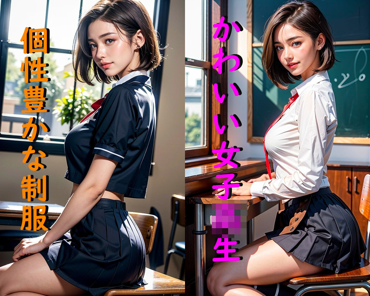 サンプル画像1:女子校生制服コレクション1(だいひょうとりしまられやくステーブルディフィコ) [d_321580]