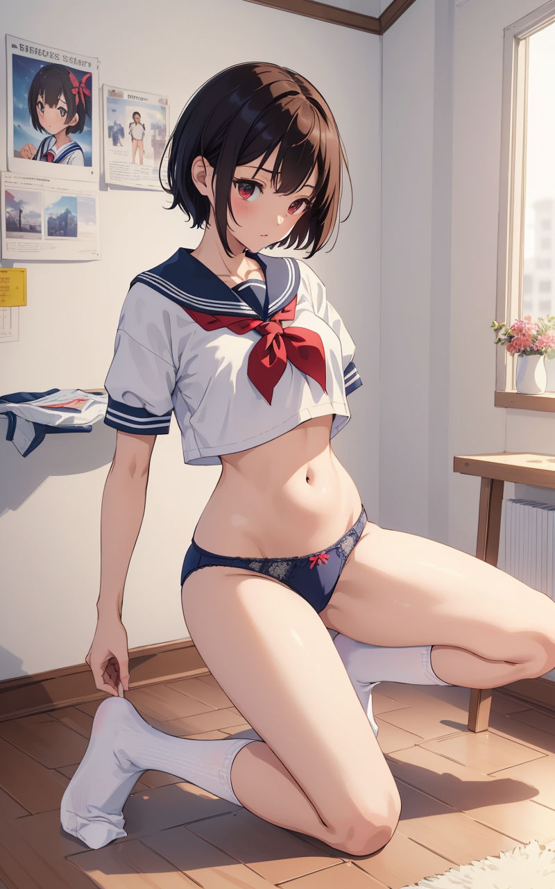 サンプル画像4:制服の似合う美少女2〜AIイラスト〜(くりきんとん) [d_321598]