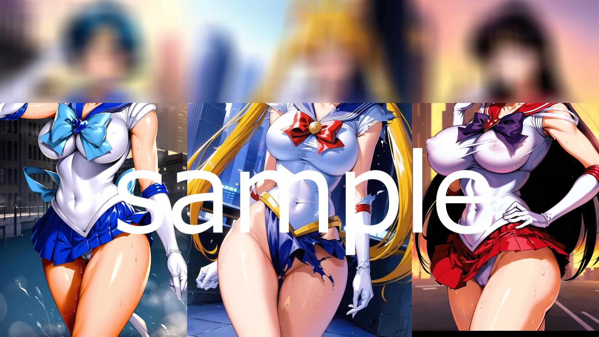 サンプル画像1:【フルカラー】ハイグレ人間になってしまったセーラー戦士たち(コスパ美女ファクトリー) [d_321611]