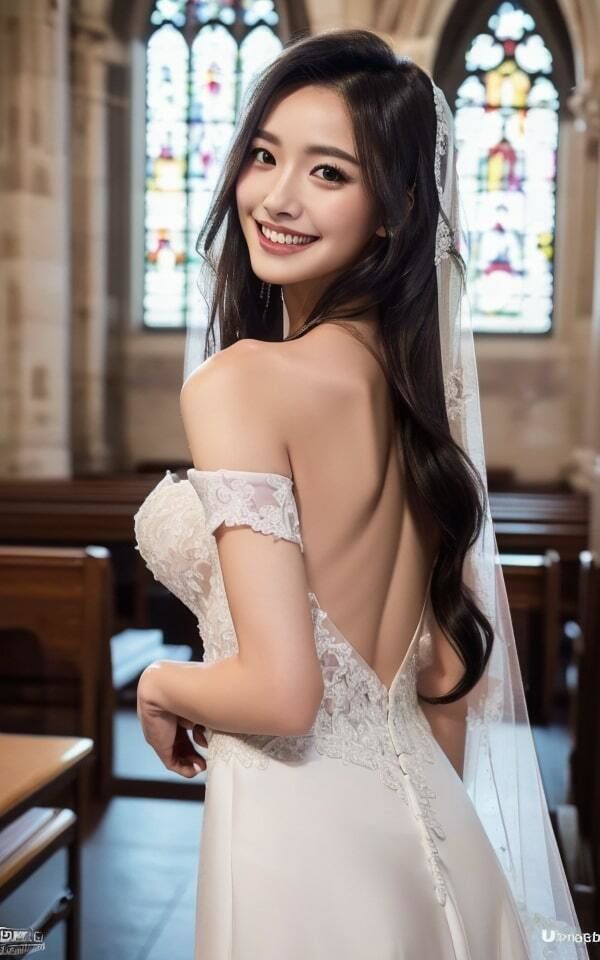 サンプル画像4:【黒髪貧乳】誘う花嫁「このまま突っ込んで！」(ojikinapzakk) [d_321687]