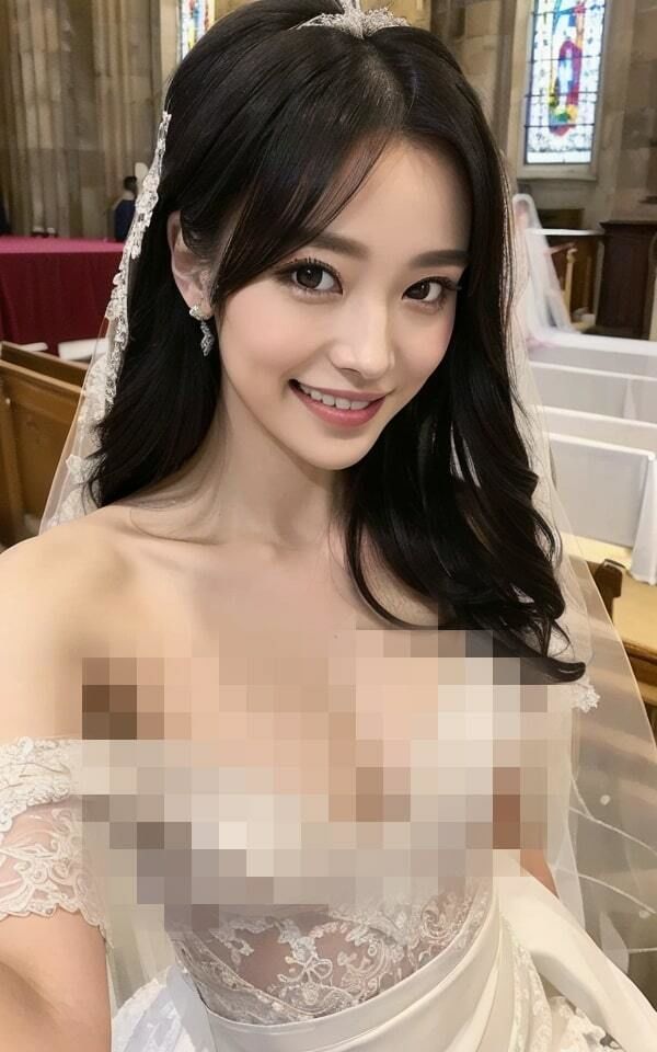 サンプル画像5:【黒髪貧乳】誘う花嫁「このまま突っ込んで！」(ojikinapzakk) [d_321687]