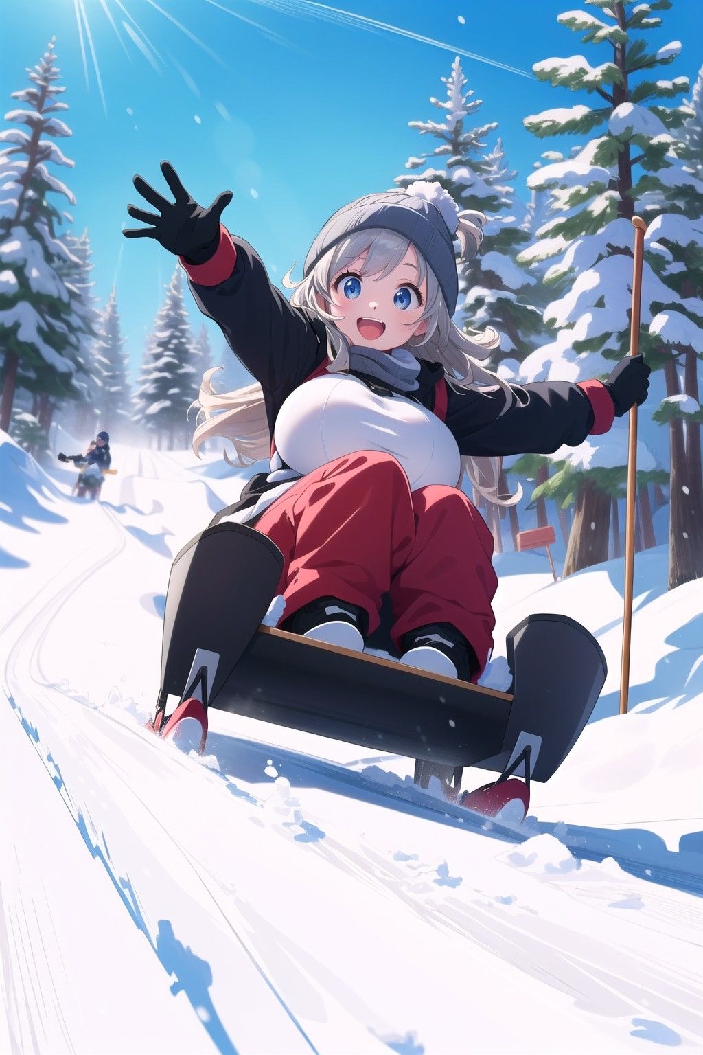 サンプル画像2:寒さに負けない選手権(ぷるっきゃお) [d_321734]