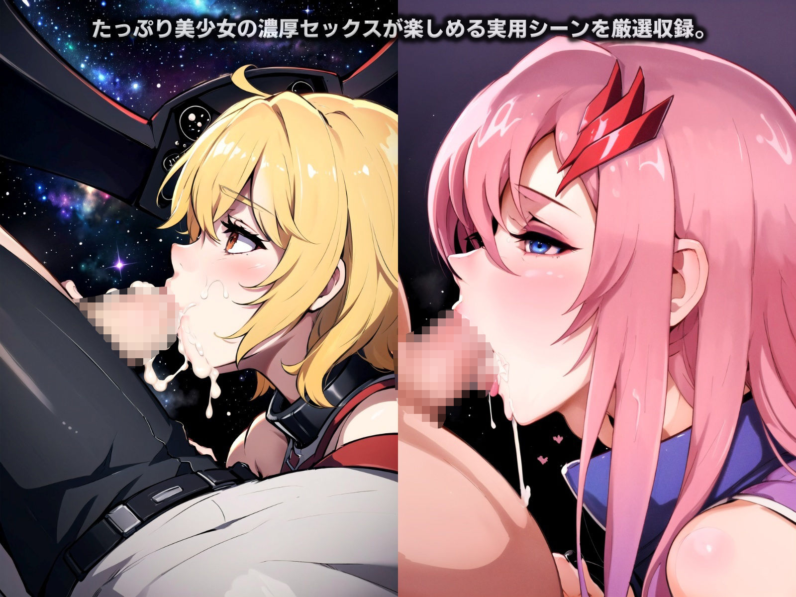 サンプル画像5:ガ〇ダムシ●ド・フリーセックス…宇宙でも中出し放題！ほしいのはあなたの種です！【220P】(AIVerse) [d_321744]