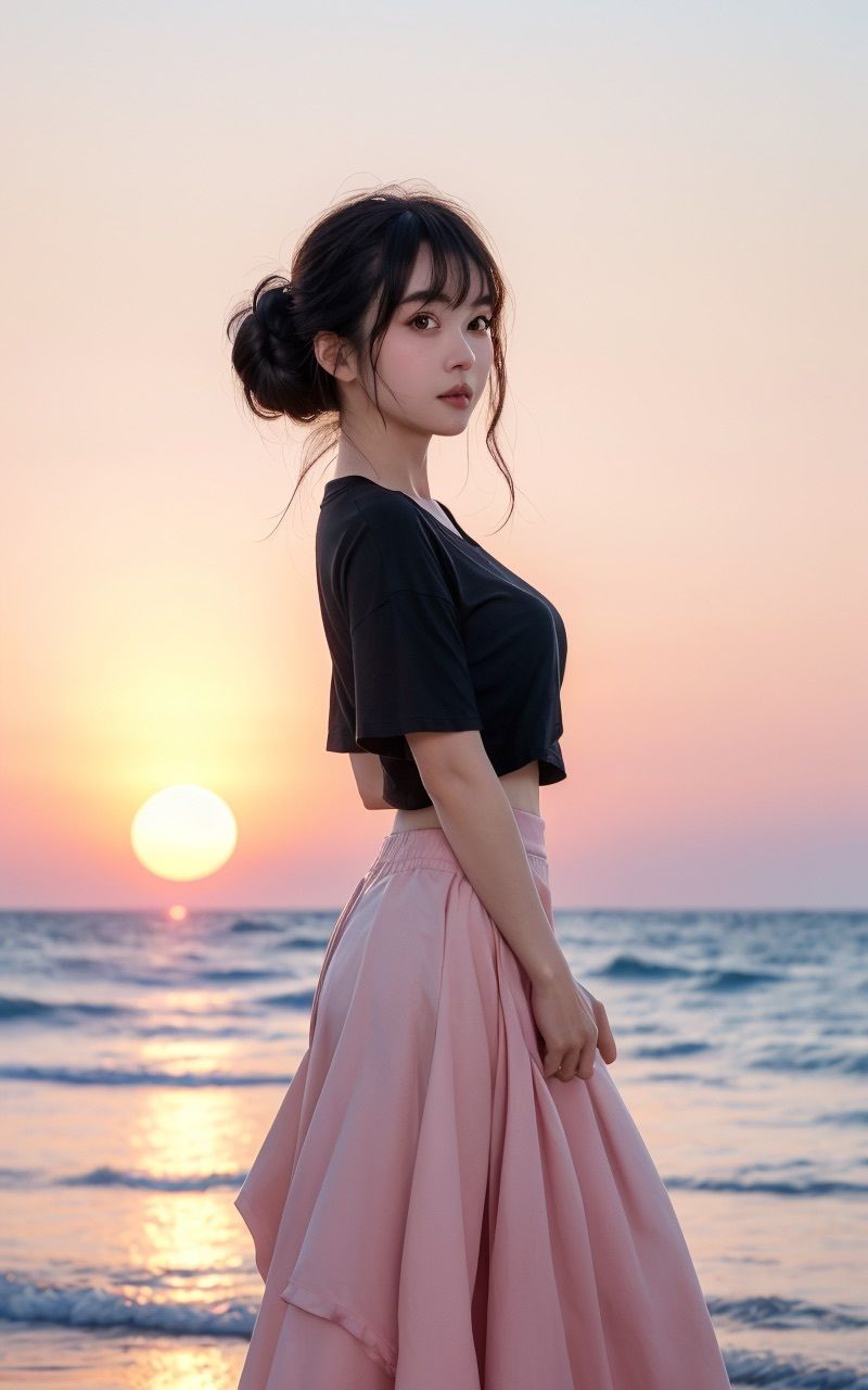 サンプル画像3:あの夕陽が沈む前に…(あおいそら) [d_321787]