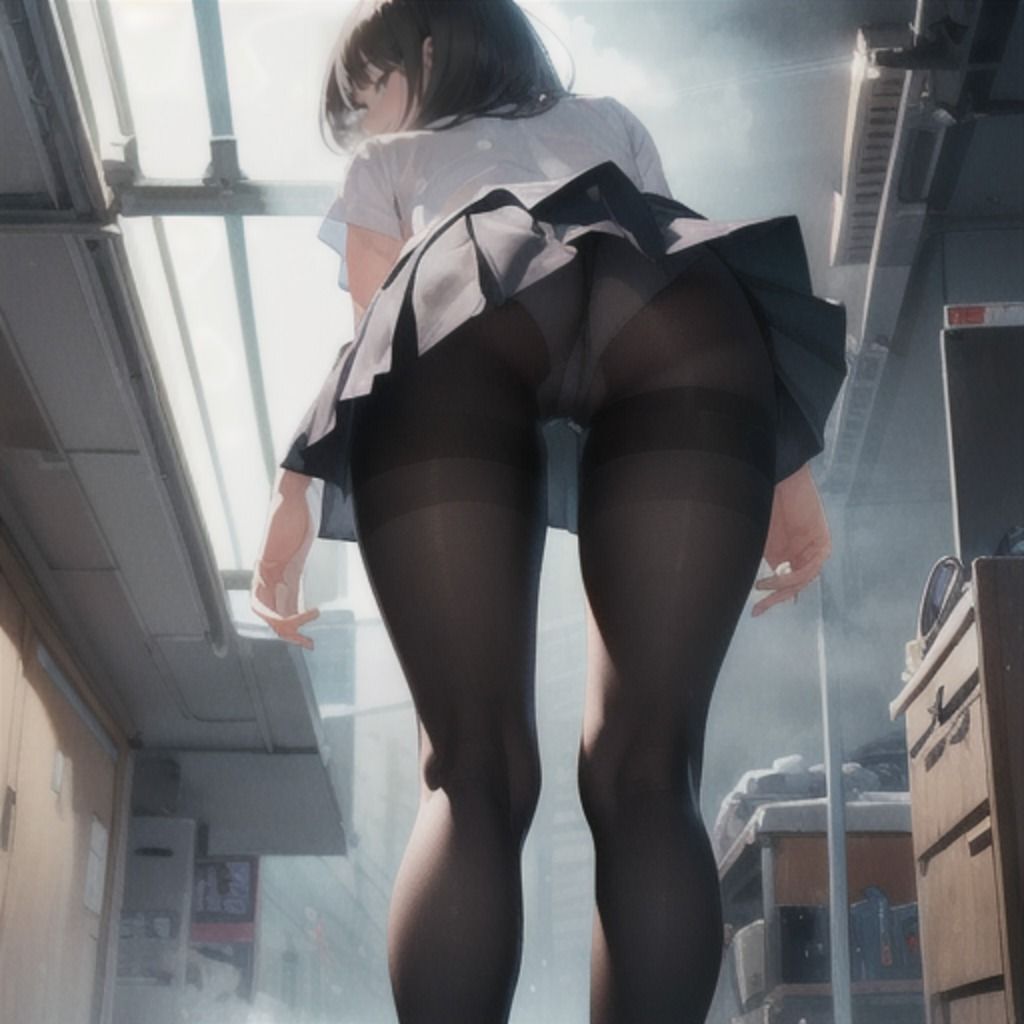 サンプル画像5:制服少女 黒タイツ編2(CatsOnStage) [d_321855]