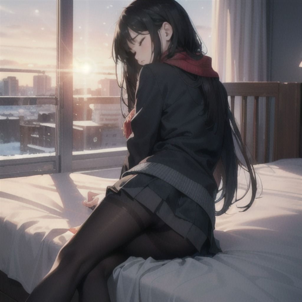 サンプル画像5:俺の部屋に遊びにきた近所の黒タイツJKが無防備すぎる(CatsOnStage) [d_321857]