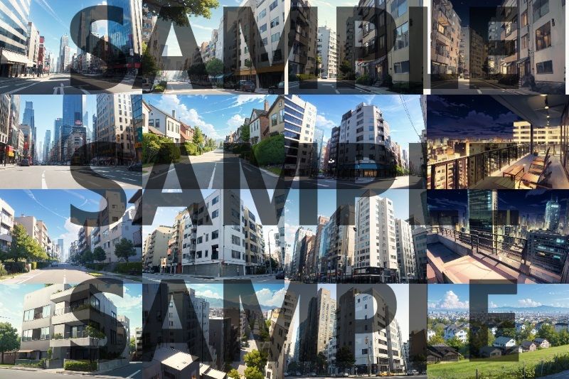 サンプル画像1:【背景イラスト】街中パック110枚【CoC・TRPG背景素材】(TRPG素材商店なな) [d_321865]