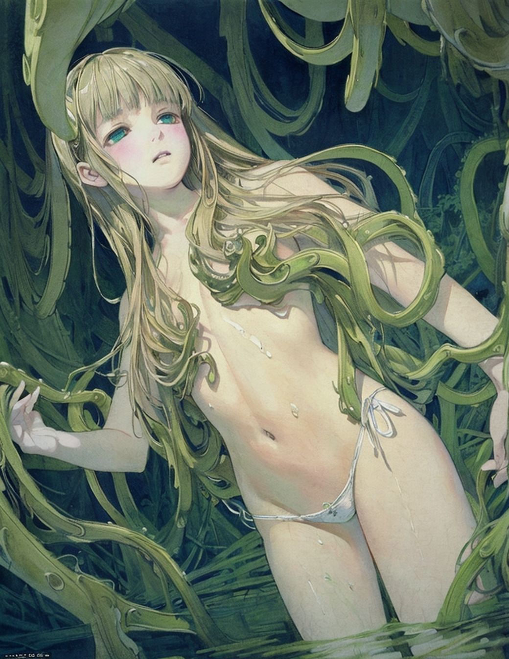 サンプル画像2:AIイラスト集 触手-Shokushu 200ページ(え〜あい出版) [d_321876]