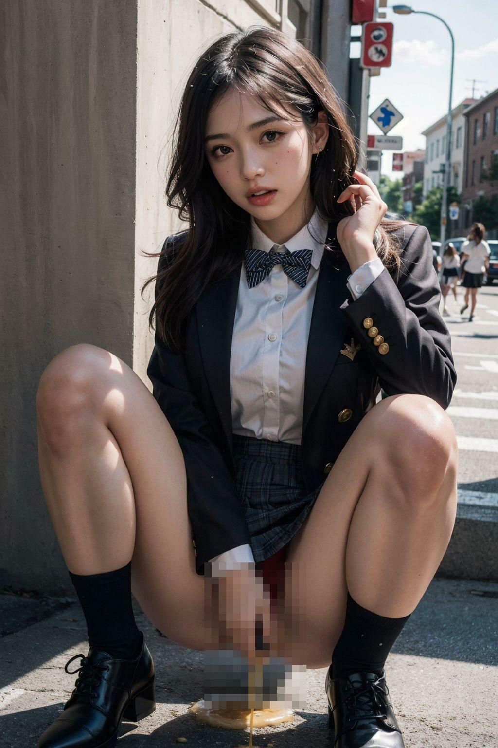 サンプル画像2:外でおしっこ気持ちいい(きゅうりの里) [d_321897]