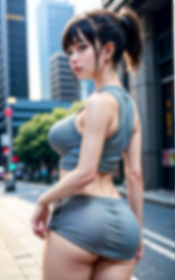 サンプル画像2:圧倒的お尻〜パンチラもノーパン娘もみんな露出狂だよこの街は…(200円均一その3) [d_321914]