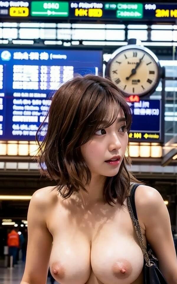 サンプル画像3:巨乳美女が駅で大胆露出！！(激安！高画質エロティシズム) [d_321967]