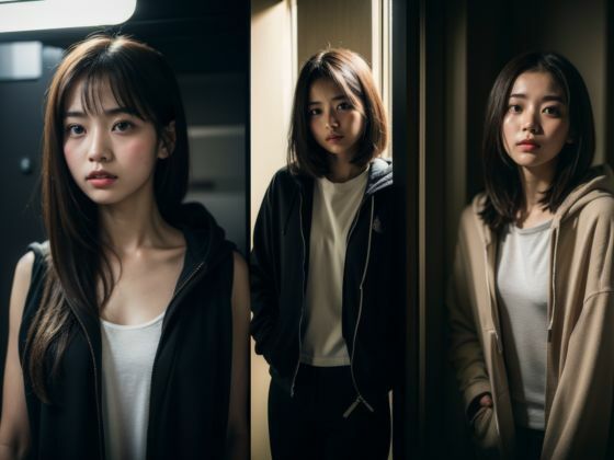 サンプル画像1:光と闇（AIフォトアート）(Erika_Voice) [d_321969]