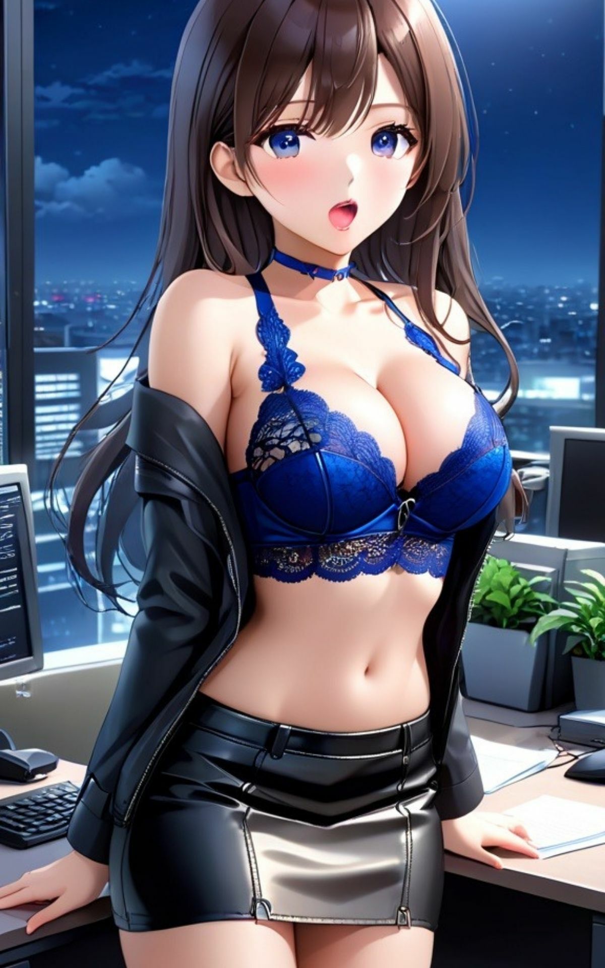 サンプル画像6:AI美女イラストvol.30新人OLは淫乱ギャル(AI Girls Creation) [d_321986]