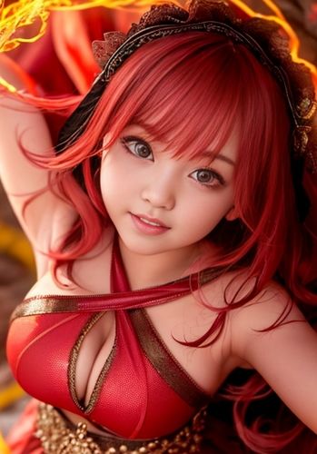 サンプル画像6:異世界の紅炎舞 Vol.1 焔眼(魅惑の冒険者) [d_322019]