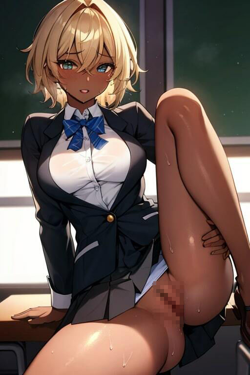 サンプル画像3:黒ギャルAIイラスト集(ぜらちんずどりーむ) [d_322058]