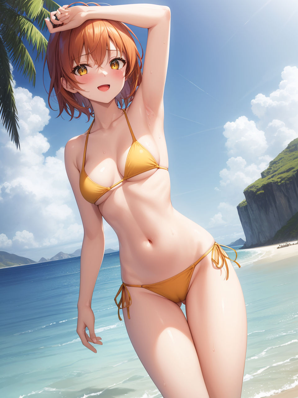 サンプル画像3:水着美女たちの競演〜AIイラスト集〜(くりきんとん) [d_322071]