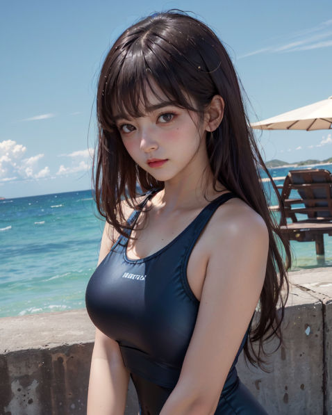 サンプル画像4:50人の美女とSEXできる本 -スク水 実写版-(あおギャラリー) [d_322132]