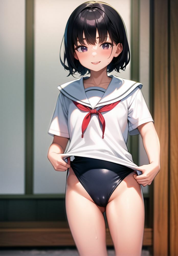 サンプル画像5:初体験！水着の撮影会(二次元の華道) [d_322226]