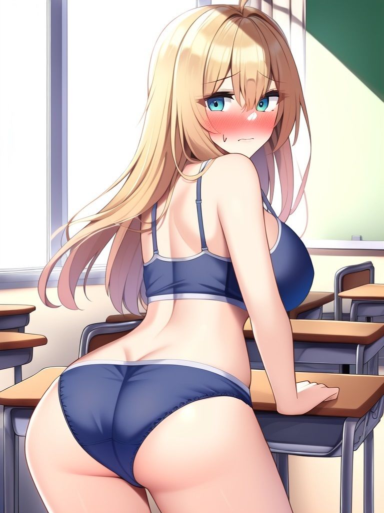 サンプル画像3:教室で裸にされた生徒＆先生のAIイラスト集(Love and peace) [d_322262]