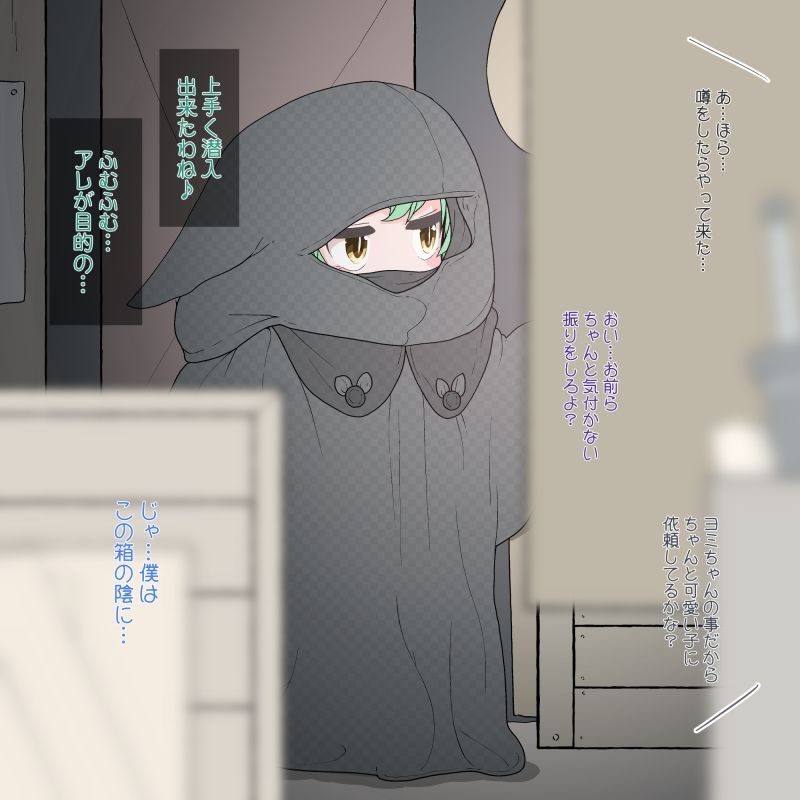 サンプル画像5:透明になるマントですが綺麗に見えなくなるわけでは無いようです(らーすとちゅか) [d_322292]