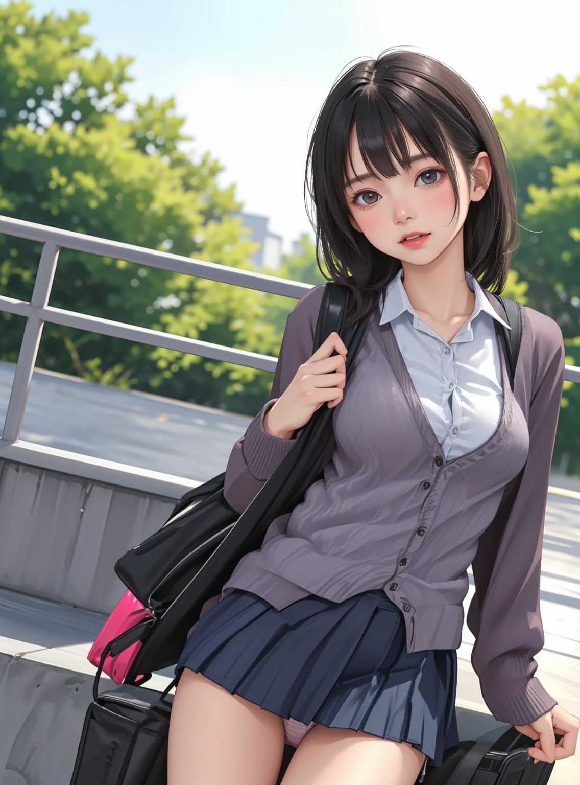 サンプル画像1:パンチラ女子〇生5(川瀬と遊園地) [d_322297]