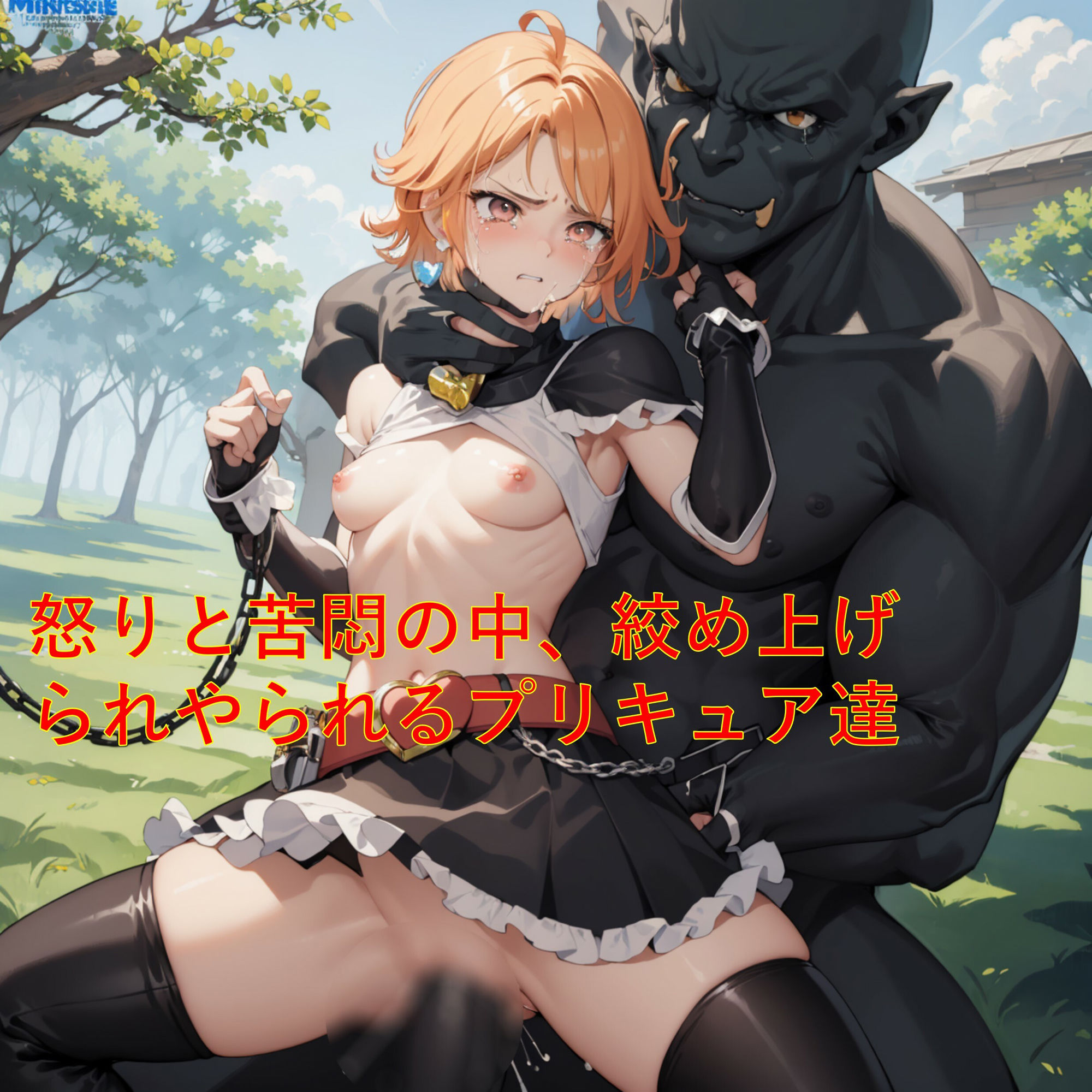 サンプル画像1:首絞め凌●21，プリキュアヒロイン達が快楽魔人達に完全敗北屈服絞め(hiropinai) [d_322325]