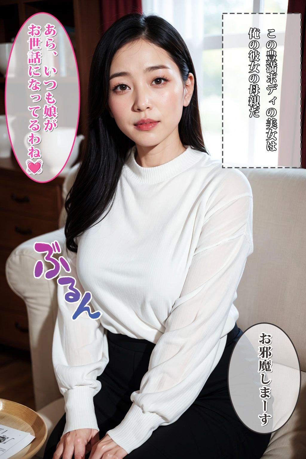 サンプル画像1:彼女の母親は淫乱な性欲モンスターだった(もしもの世界) [d_322394]