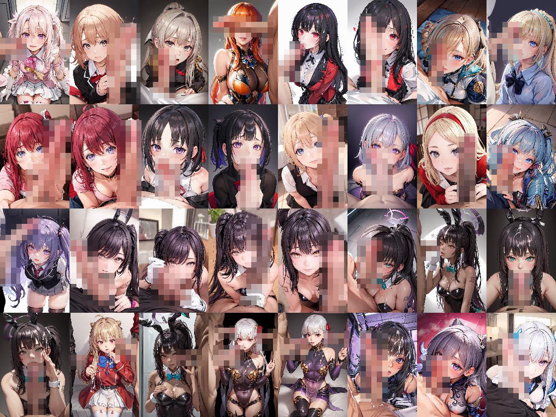 サンプル画像6:おちんぽにご奉仕する女の子(エロAIいらすとや) [d_322398]