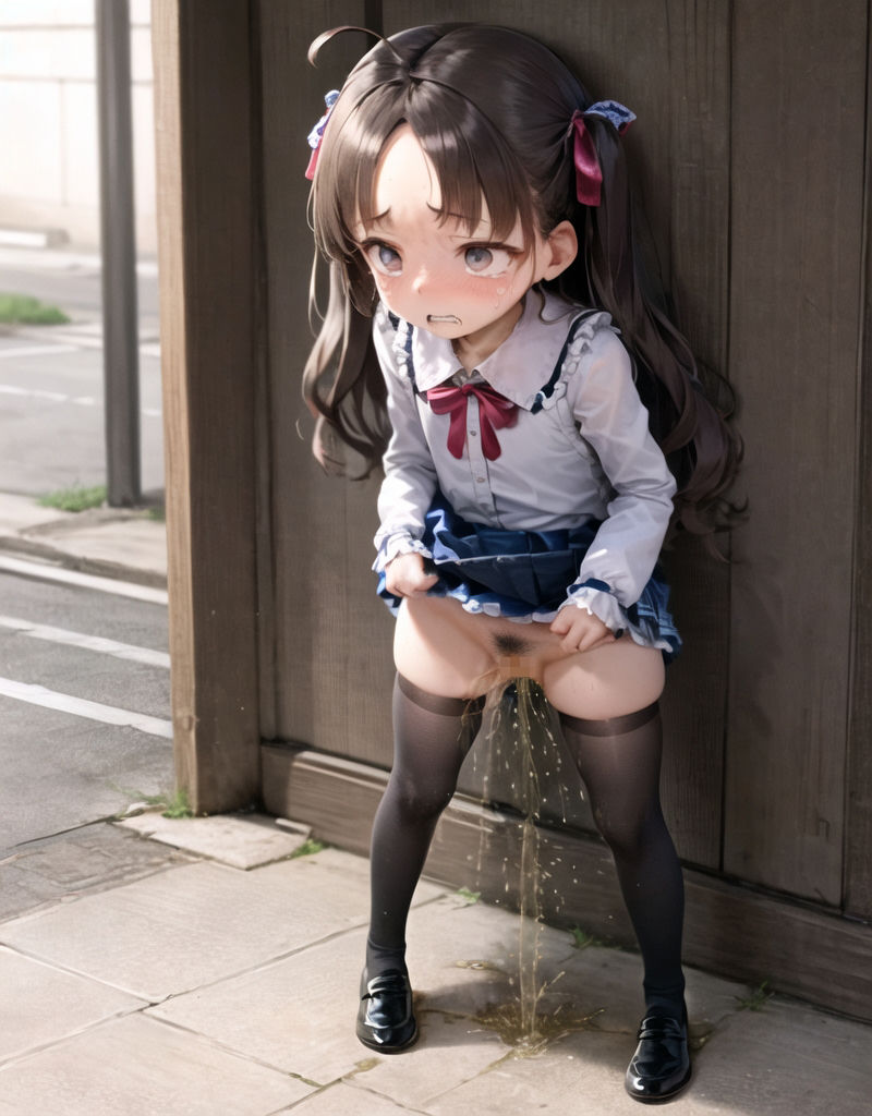 サンプル画像2:【120枚】濃薄陰毛 野外放尿(AI Surufumi 摺文愛) [d_322404]