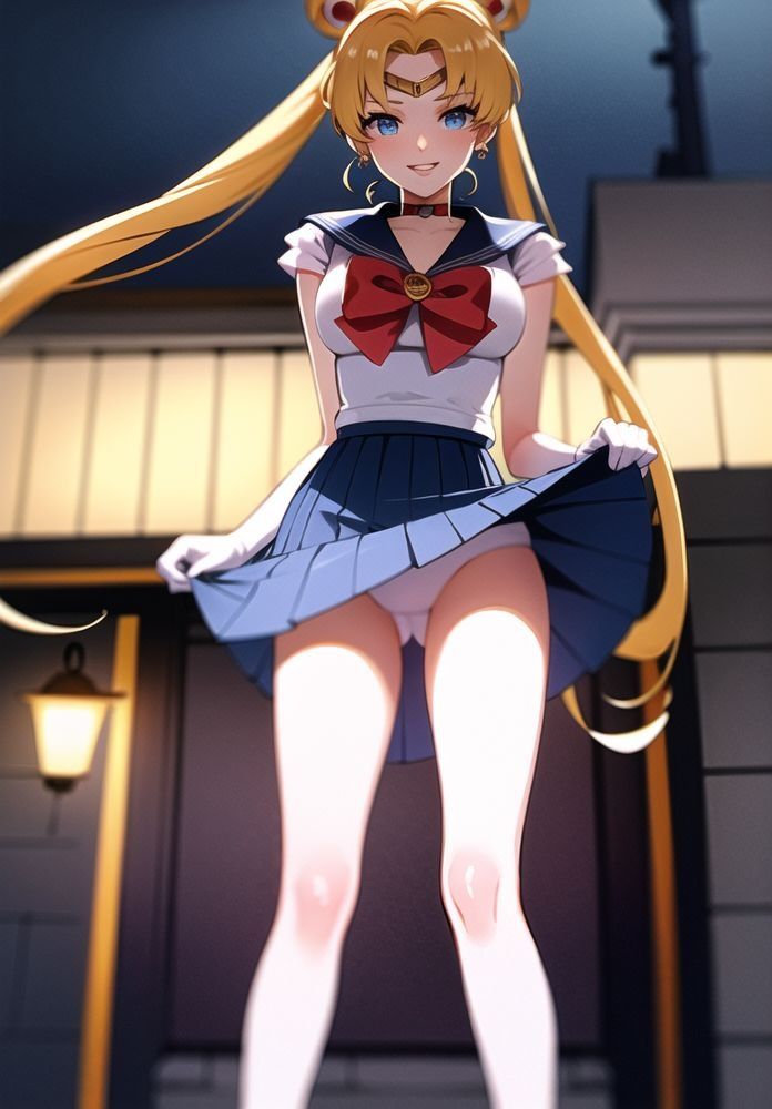 サンプル画像1:マ◯コを晒すセーラー戦士(二次元の華道) [d_322510]