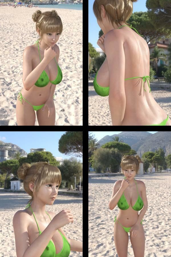【+All】『理想の彼女を3DCGで作ります』から生まれたバーチャルアイドル「一ノ瀬廻里(いちのせめぐり)」のグラドル撮影風写真集:Gradol_72の画像2