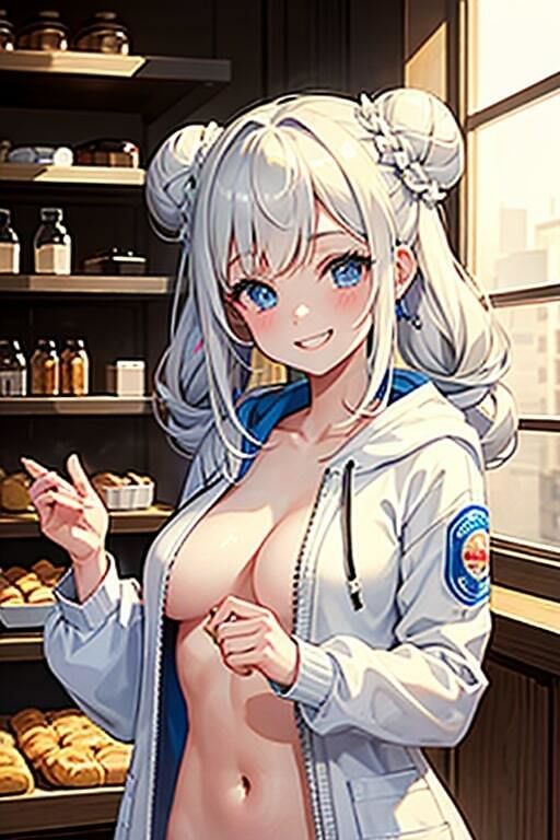 サンプル画像3:AI生成美女写真集 vol15 パーカー美女(Ai Girls Collection) [d_322521]