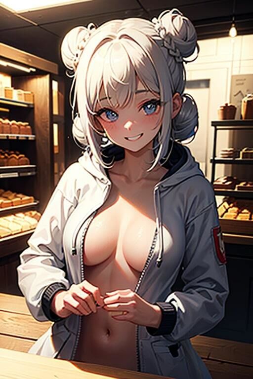 サンプル画像4:AI生成美女写真集 vol15 パーカー美女(Ai Girls Collection) [d_322521]