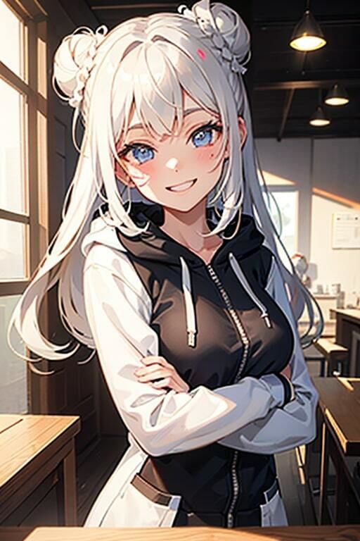 サンプル画像5:AI生成美女写真集 vol15 パーカー美女(Ai Girls Collection) [d_322521]