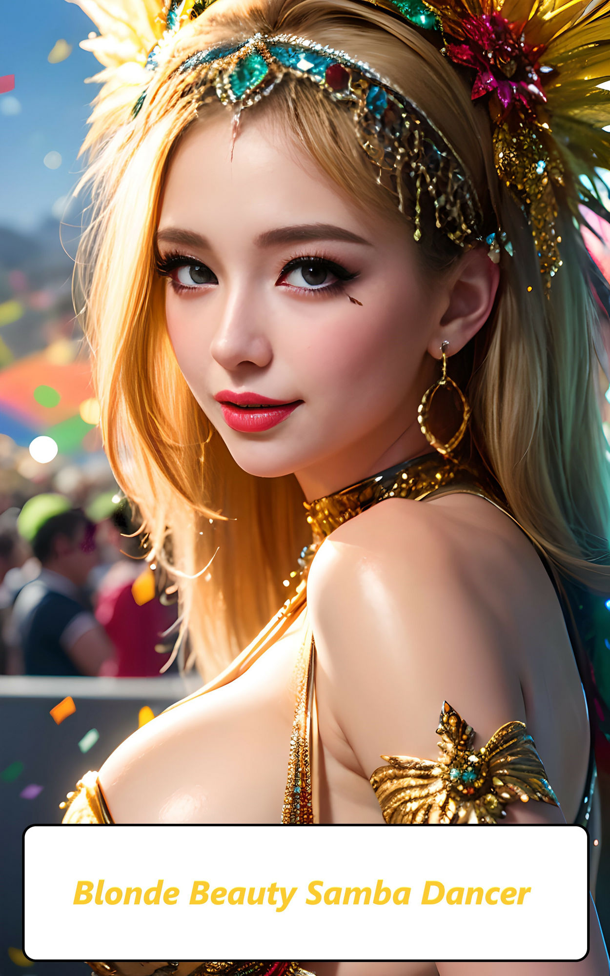 サンプル画像1:Blonde Beauty Samba Dancer【ブロンド美女サンバダンサー】(AICOS9150AIART) [d_322578]