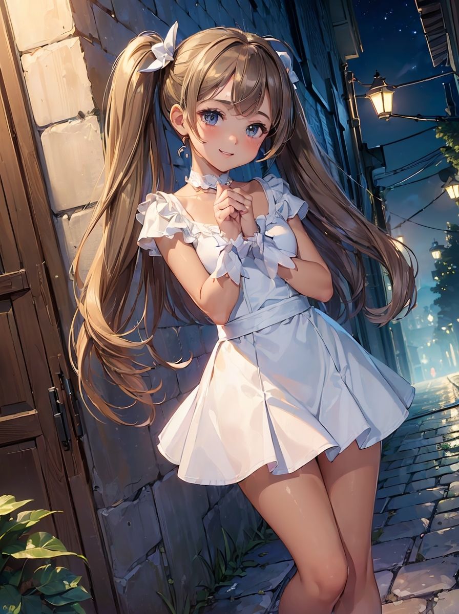 サンプル画像1:AIイラスト集 – 微笑み – 250ページ(え〜あい出版) [d_322625]