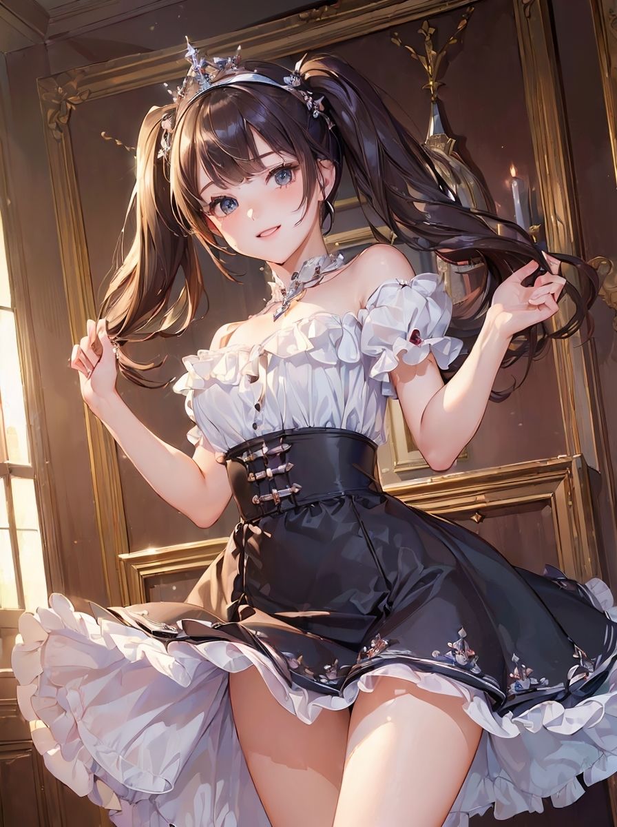 サンプル画像2:AIイラスト集 – 微笑み – 250ページ(え〜あい出版) [d_322625]