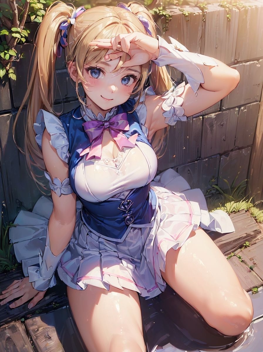 サンプル画像4:AIイラスト集 – 微笑み – 250ページ(え〜あい出版) [d_322625]