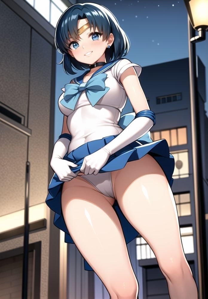 サンプル画像2:夜街で発情！セーラー戦士(二次元の華道) [d_322708]