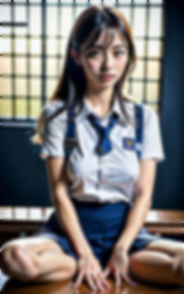 サンプル画像2:JKパンチラ！クラスで一番かわいい美女が教室でパンツを売って稼ぎまくる！(今晩のおかずプロモーション) [d_322778]