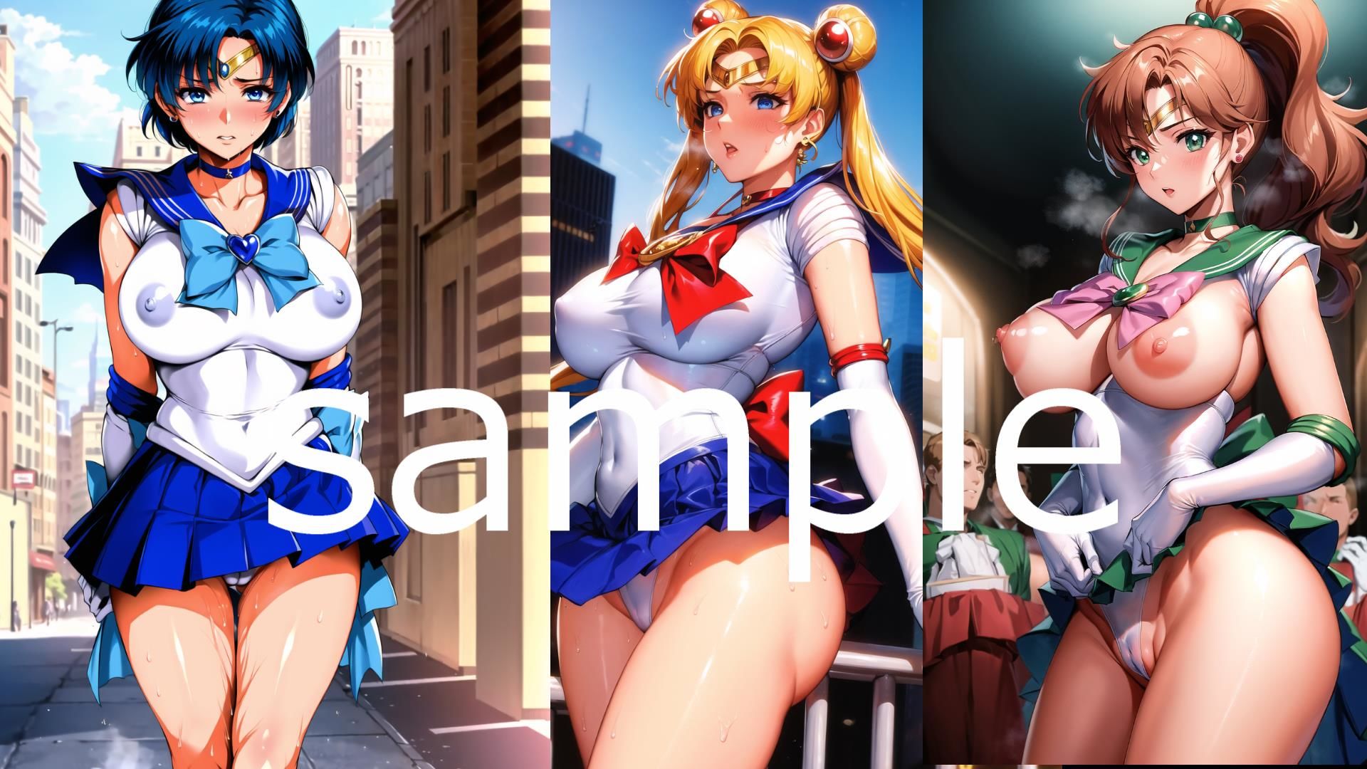 サンプル画像1:【フルカラー】ハイグレ人間にされてしまった後、孕ませられたセーラー戦士たち(コスパ美女ファクトリー) [d_322784]