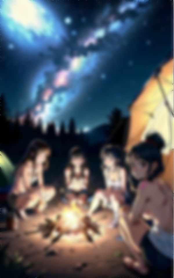 サンプル画像1:【女子会キャンプ】こっそりおじさんが盗撮特集！大学の女子が裸でキャンプSP(妄想彼女コレクターズ) [d_322836]