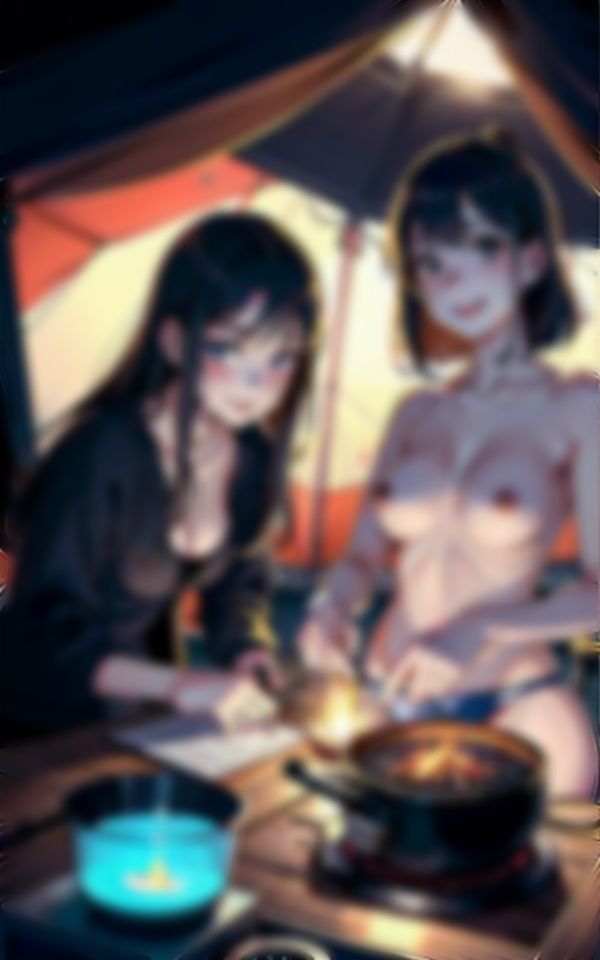 サンプル画像2:【女子会キャンプ】こっそりおじさんが盗撮特集！大学の女子が裸でキャンプSP(妄想彼女コレクターズ) [d_322836]