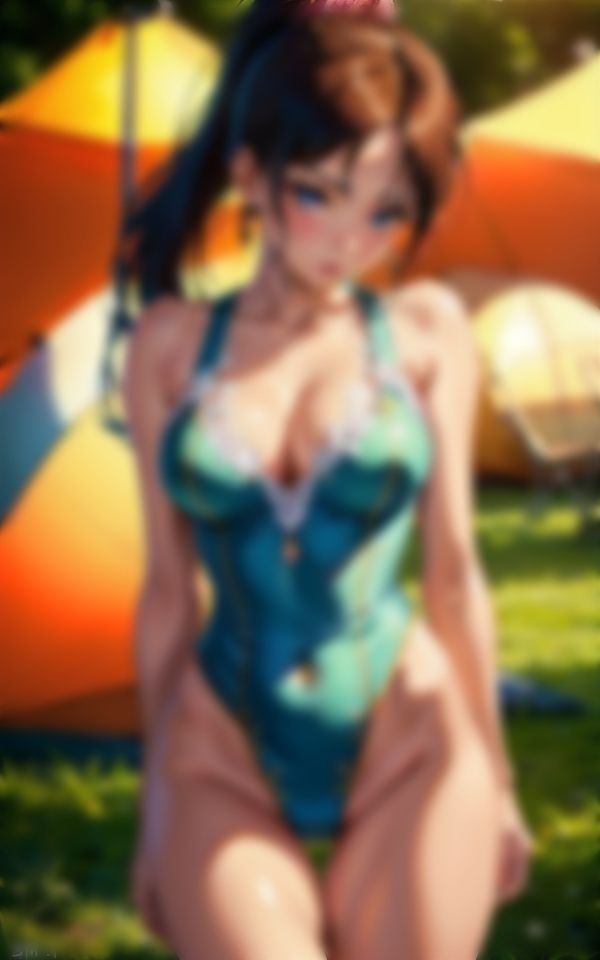 サンプル画像2:キャンプ場〜トップモデルだけが集まる野外で最高のBBQ〜全裸でえちえちスペシャル(くぱぁの国王) [d_322843]