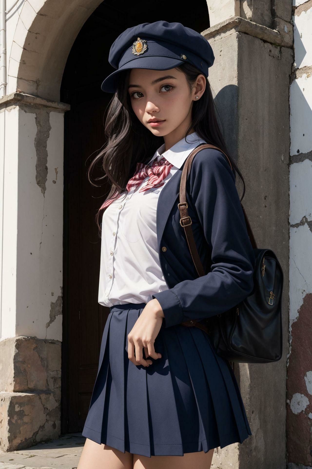 サンプル画像2:制服美少女インフィニティ(深紅の誘惑) [d_322864]