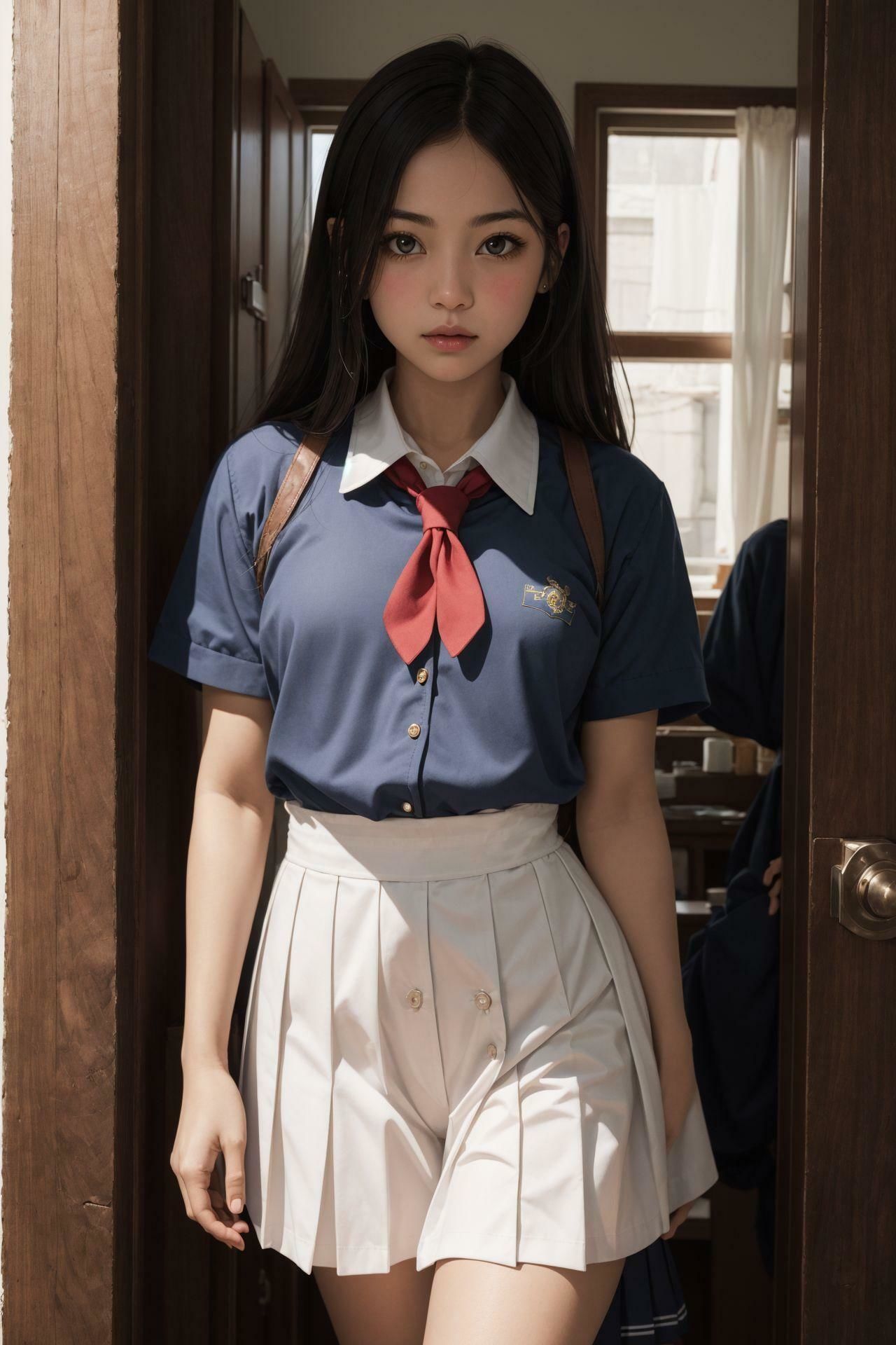 サンプル画像3:制服美少女インフィニティ(深紅の誘惑) [d_322864]