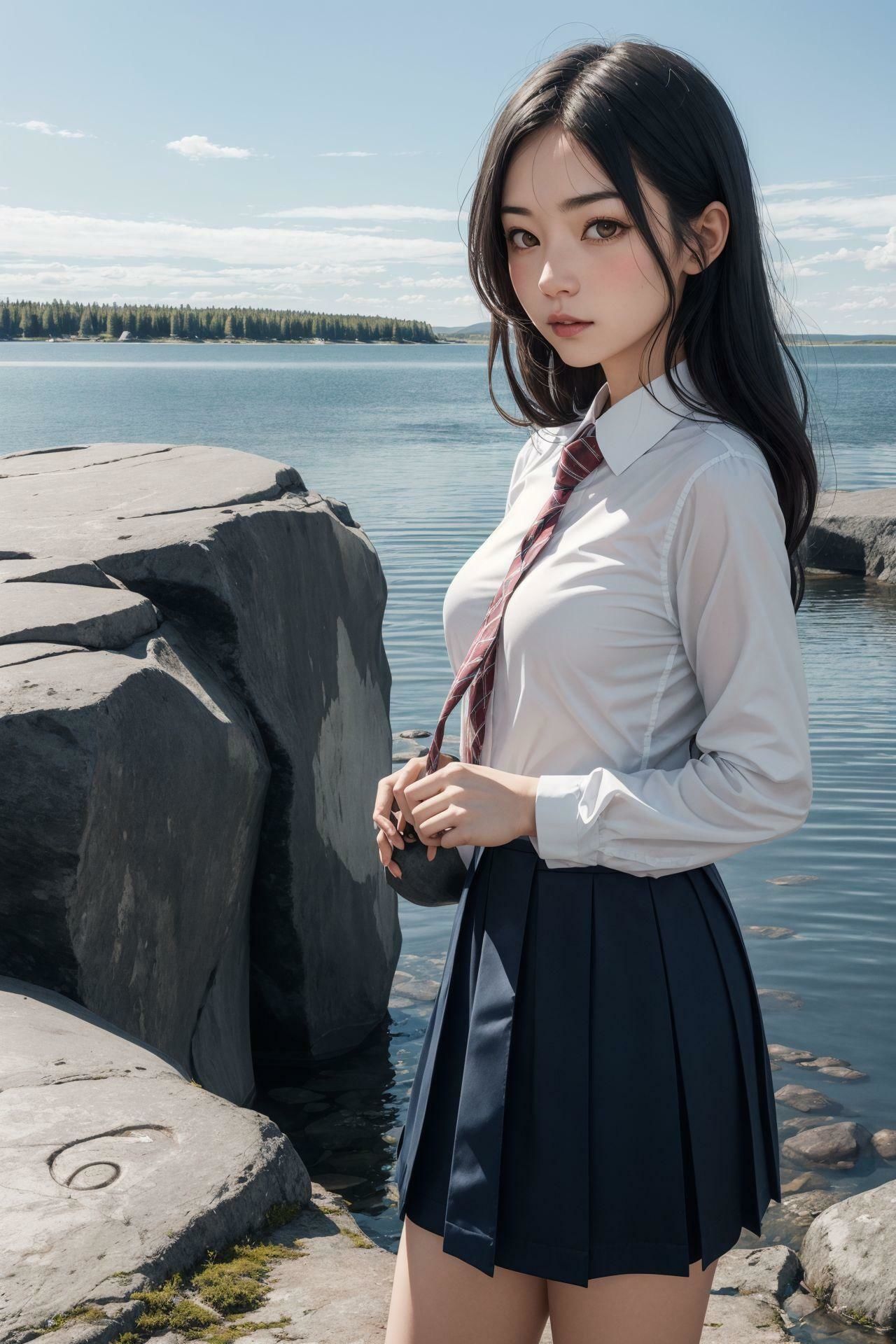 サンプル画像4:制服美少女インフィニティ(深紅の誘惑) [d_322864]